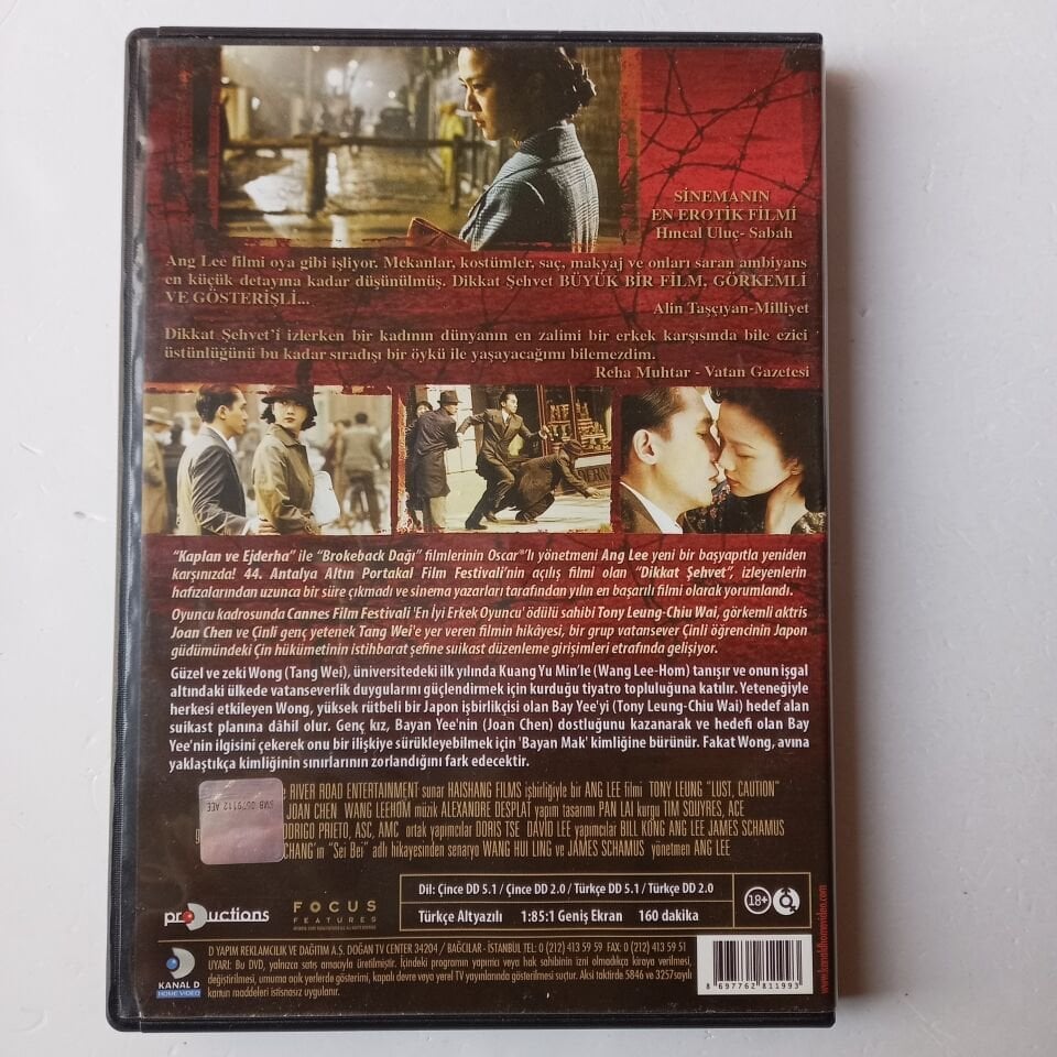 LUST CAUTION - DİKKAT ŞEHVET - ANG LEE - DVD 2.EL