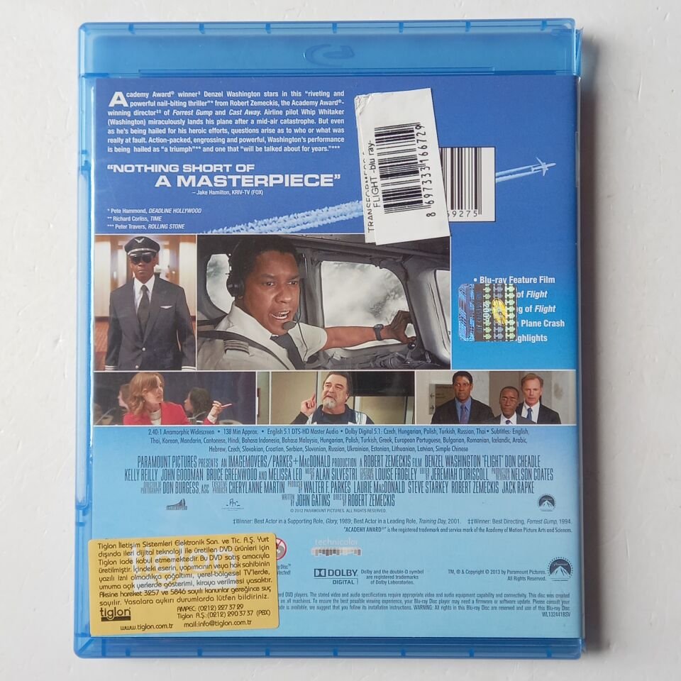 FLIGHT - DENZEL WASHINGTON - BLU-RAY 2.EL