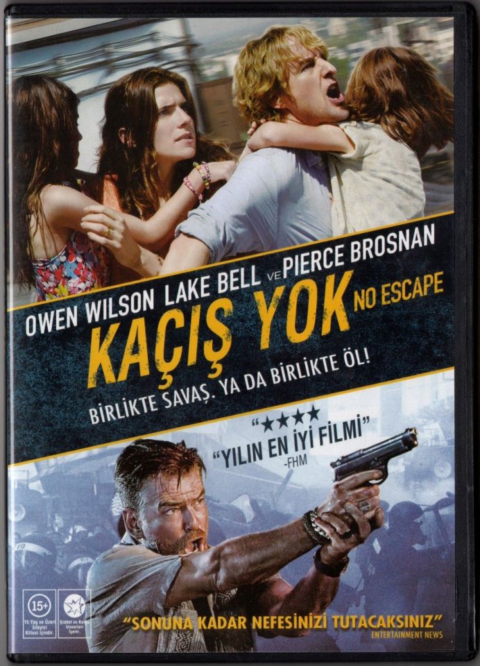 KAÇIŞ YOK - NO ESCAPE - OWEN WILSON - LAKE BELL - PIERCE BROSNAN - DVD 2.EL