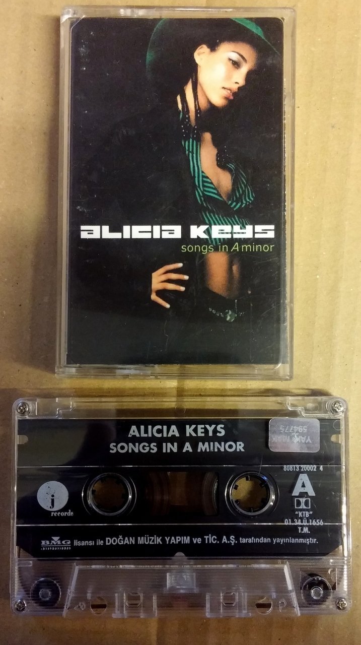 ALICIA KEYS - SONGS IN A MINOR CASSETTE MADE IN TURKEY ''USED''