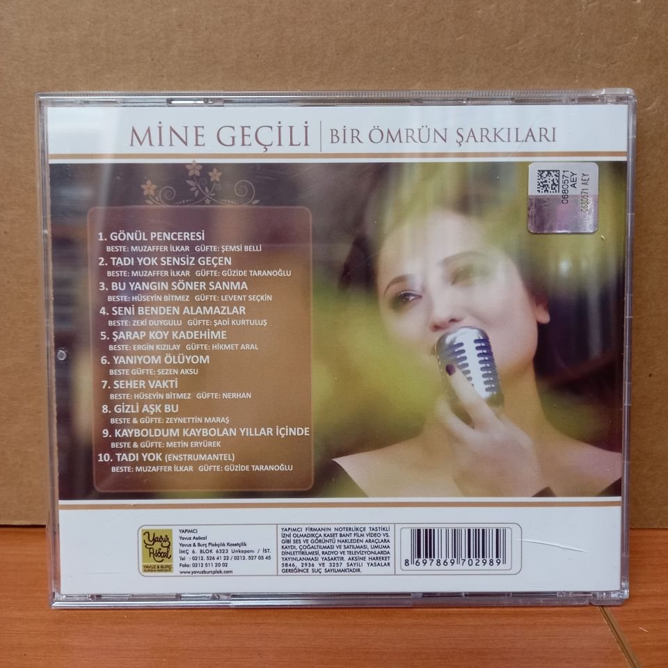 MİNE GEÇİLİ - BİR ÖMRÜN ŞARKILARI - CD 2.EL