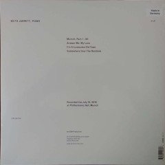 KEITH JARRETT - MUNICH 2016 (2019) - 2LP ECM RECORDS SIFIR PLAK