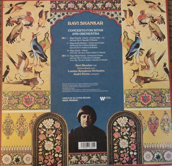 RAVI SHANKAR - CONCERTO FOR SITAR & ORCHESTRA / ANDRE PREVIN (1971) - LP 180GR 2023 EDITION SIFIR PLAK