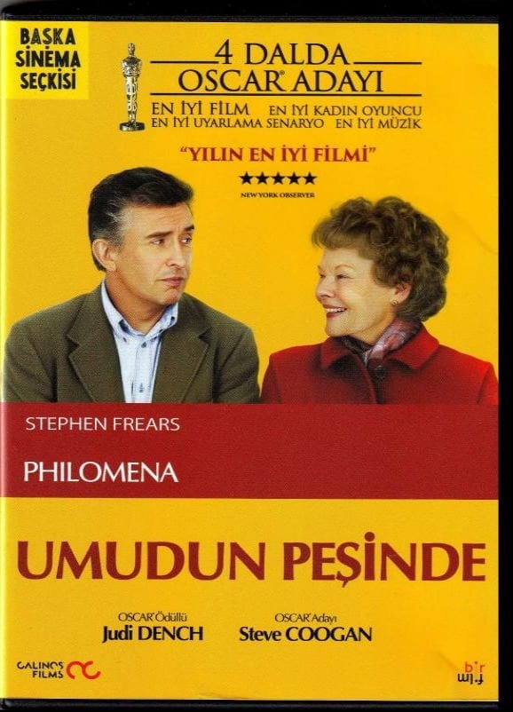 UMUDUN PEŞİNDE - PHILOMENA - JUDI DENCH - STEVE COOGAN - STEPHEN FREARS - BAŞKA SİNEMA 17 - DVD AMBALAJINDA SIFIR