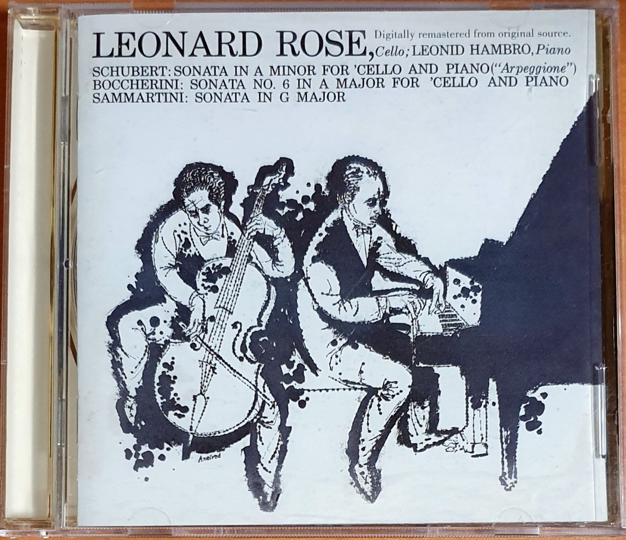 LEONARD ROSE / SCHUBERT, BOCCHERINI, SAMMARTINI (2001) - CD SONY CLASSICAL 2.EL