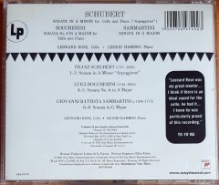 LEONARD ROSE / SCHUBERT, BOCCHERINI, SAMMARTINI (2001) - CD SONY CLASSICAL 2.EL