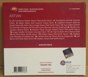 ARTVİN - İL İL TÜRKÜLERİMİZ / TRT ARŞİV SERİSİ 181 - CD 2.EL