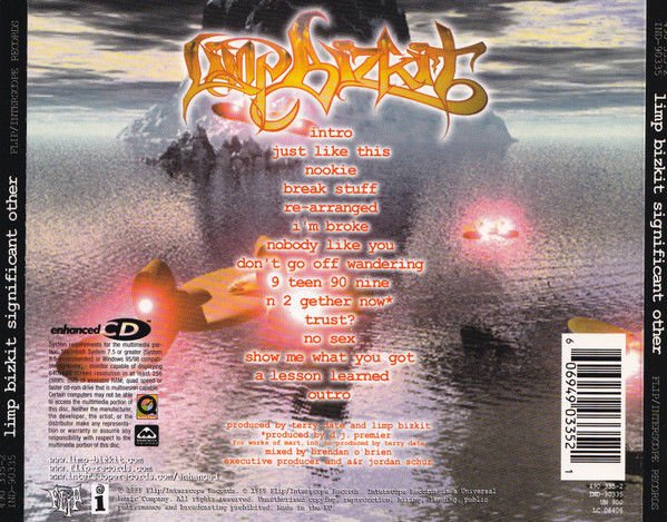 LIMP BIZKIT - SIGNIFICANT OTHER (1999) - CD SIFIR