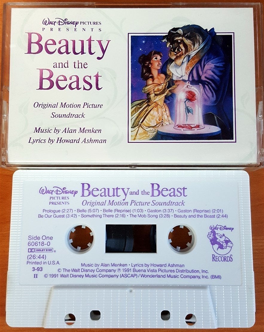 WALT DISNEY BEAUTY AND THE BEAST CASSETTE MADE IN USA ''USED''