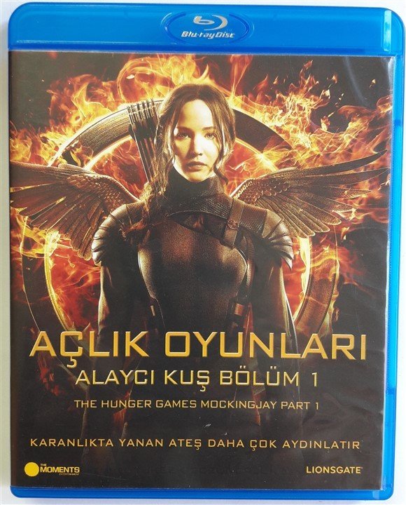 AÇLIK OYUNLARI ALAYCI KUŞ BÖLÜM 1 - THE HUNGER GAMES MOCKINGJAY PART 1 - BLU-RAY 2.EL