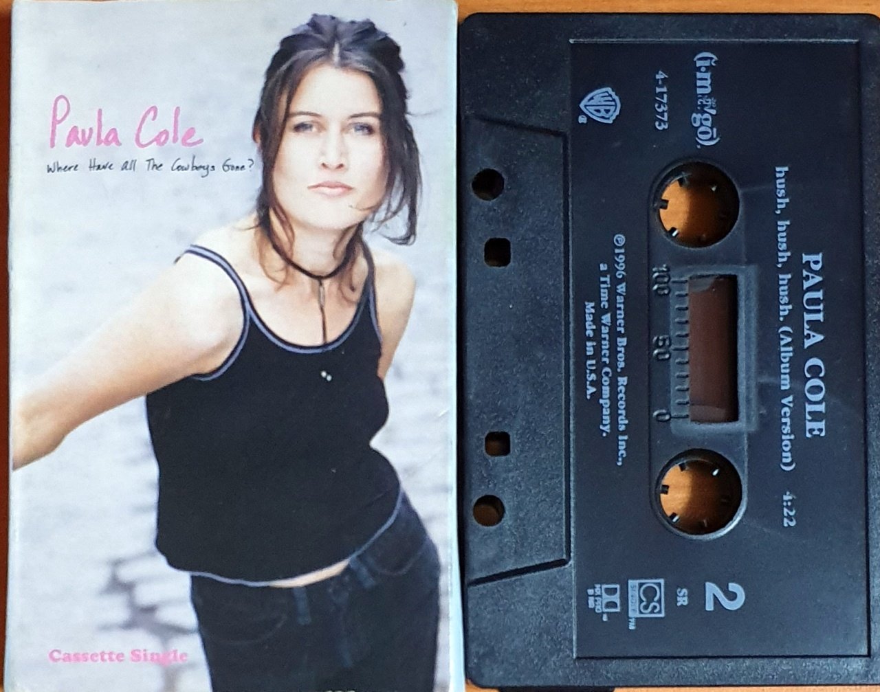 PAULA COLE - WHERE HAVE ALL THE COWBOYS GONE (1996) - KASET SINGLE WARNER BROS. RECORDS / MADE IN USA 2.EL