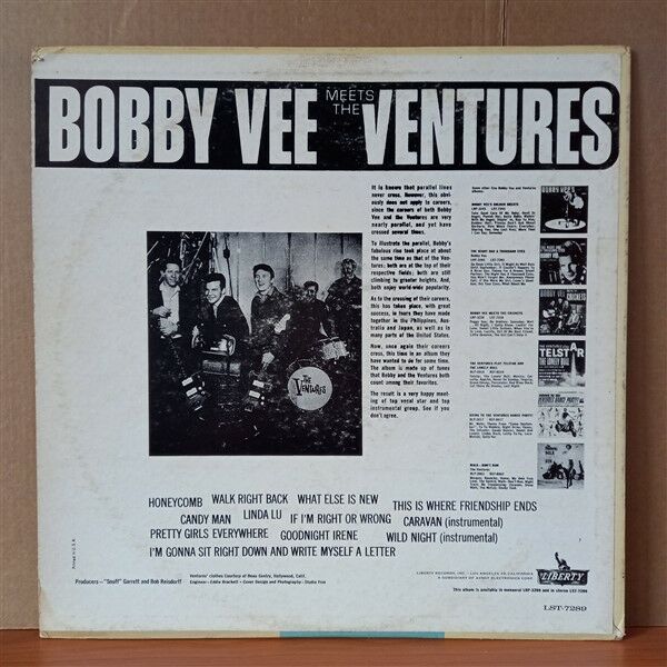 BOBBY VEE MEETS THE VENTURES – BOBBY VEE MEETS THE VENTURES (1963) - LP 2.EL PLAK