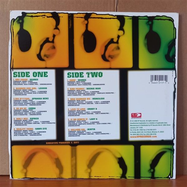 2 MIZERABLE / DEGREE, BEENIE MAN, LADY G, COBRA, HAWK EYE, SCATTA (2000) - LP 2.EL PLAK