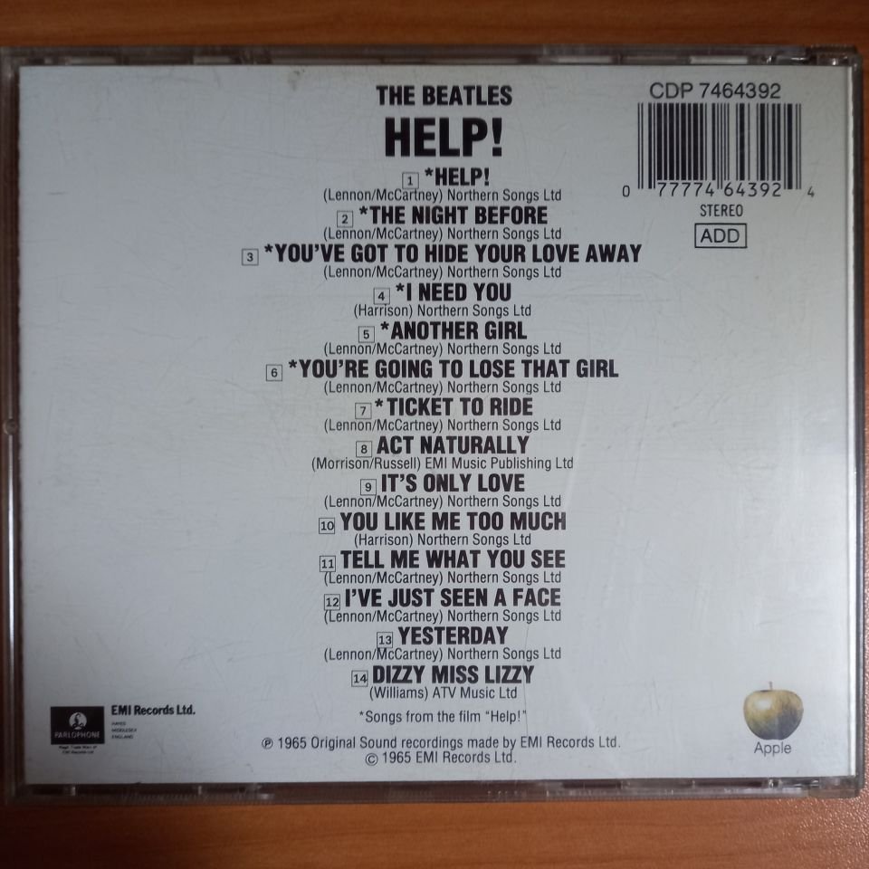 THE BEATLES – HELP! (1965) - CD REISSUE 2.EL