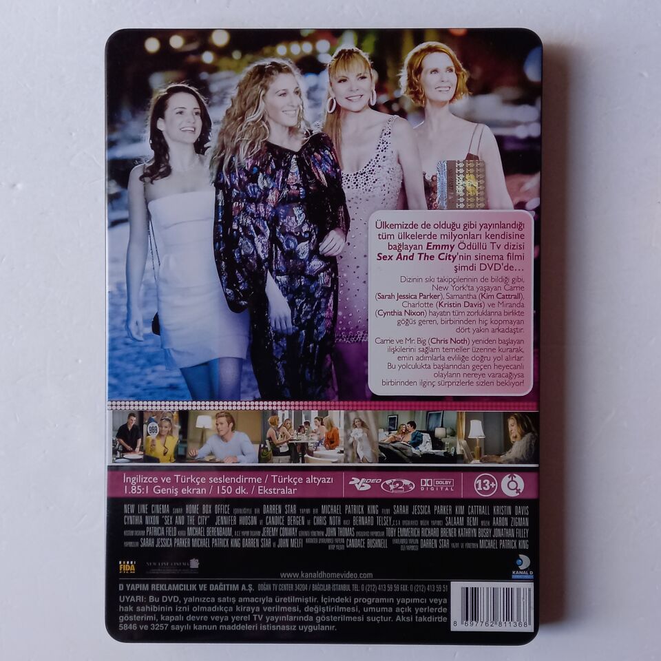 SEX AND THE CITY - SARAH JESSICA PARKER, KIM CATRALL, KRISTIN DAVIS, CYNTHIA NIXON - DVD METAL KUTU 2.EL