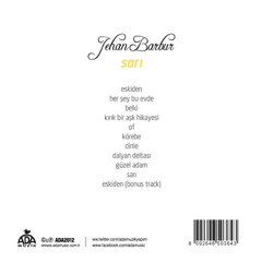 JEHAN BARBUR - SARI (2012) - CD SIFIR