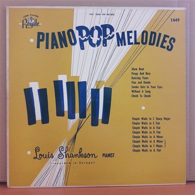 PIANO POP MELODIES - LOUIS SHANKSON - LP 2.EL PLAK
