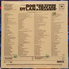 BOB DYLAN - THE TIMES THEY ARE A-CHANGIN' (1964) - LP LEGACY EDT 180GR SIFIR