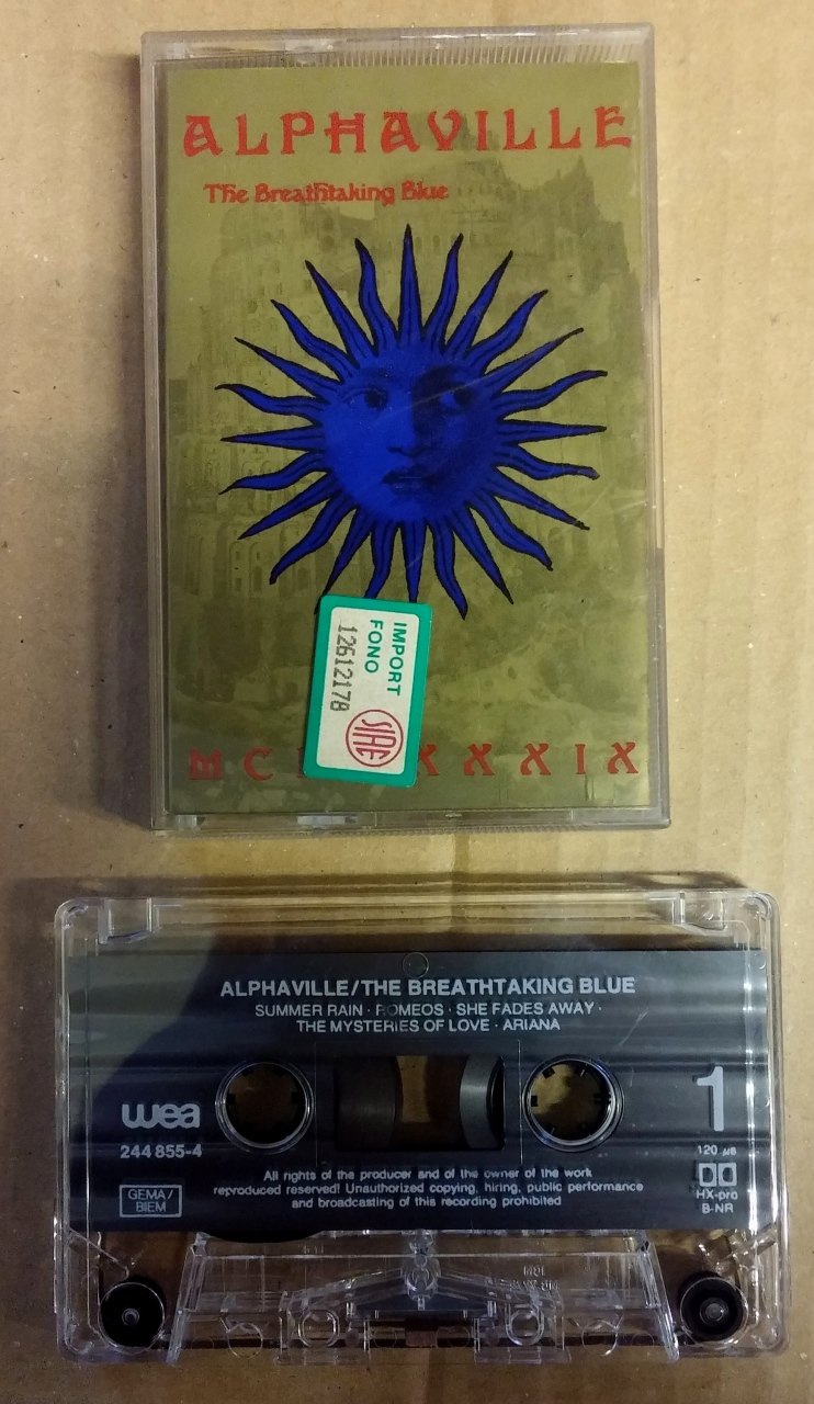 ALPHAVILLE - THE BREATHTAKING BLUE 1989 CASSETTE MADE IN GERMANY ''USED''