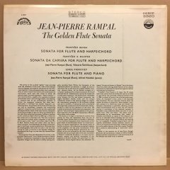 JEAN-PIERRE RAMPAL THE GOLDEN FLUTE SONATA BENDA, RICHTER & PROKOFIEV 2.EL PLAK