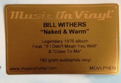 BILL WITHERS - NAKED & WARM (1976) - LP 180GR 2017 EDITION SIFIR PLAK