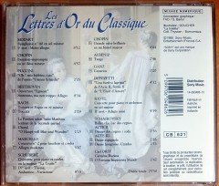 LES LETTRES D'OR DU CLASSIQUE VOLUME 1 / MOZART, CHOPIN, BACH, TCHAIKOVSKY, SCHUBERT (1995) CD 2.EL