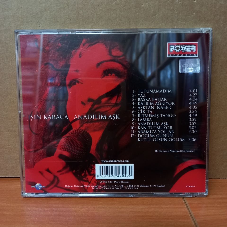 IŞIN KARACA - ANADİLİM AŞK (2001) - CD 2.EL