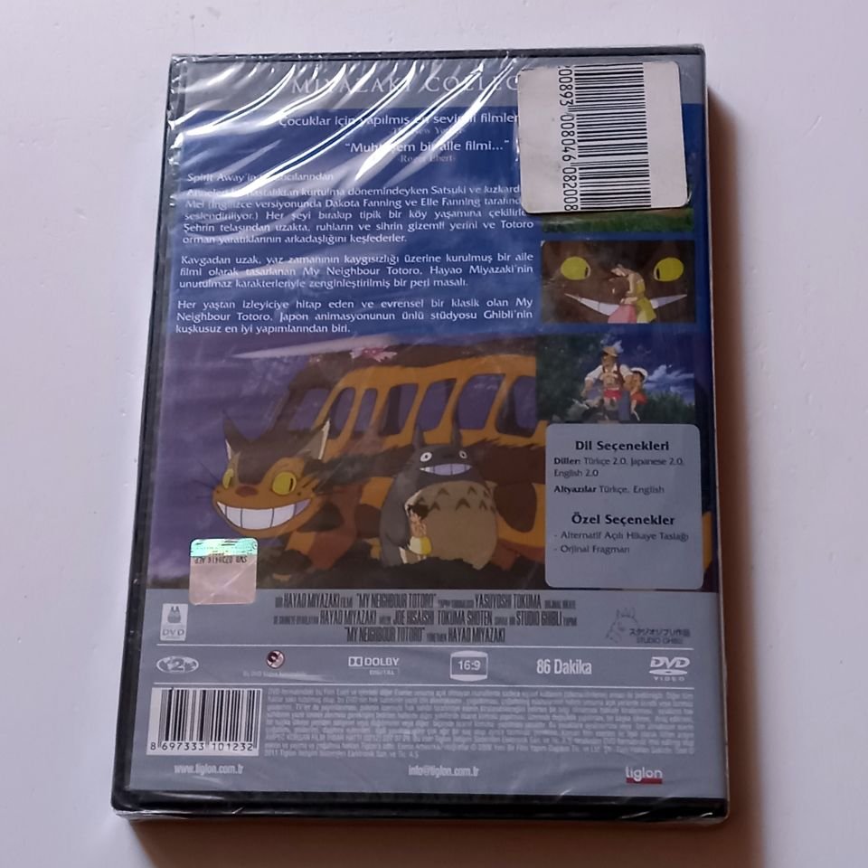 MY NEIGHBOUR TOTORO / KOMŞUM TOTORO - ANİMASYON - YÖN.: HAYAO MIYAZAKI - DVD AMBALAJINDA SIFIR