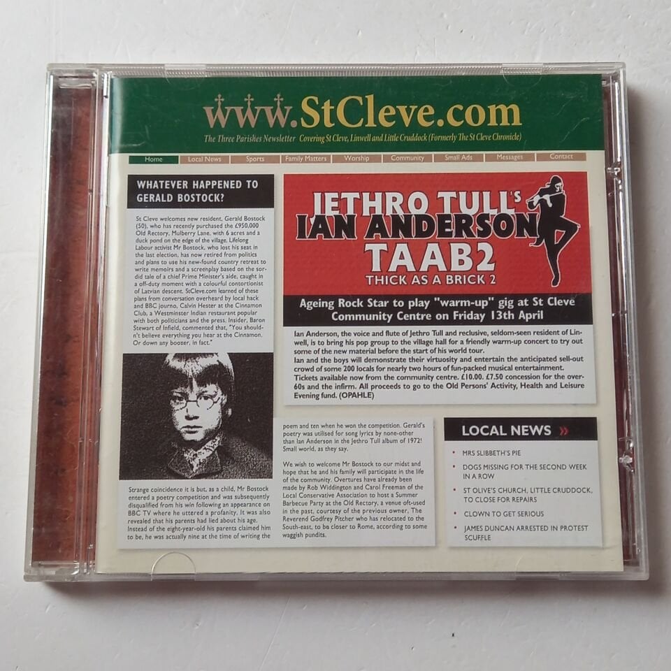 JETHRO TULL'S IAN ANDERSON – TAAB2 (2012) - CD 2.EL