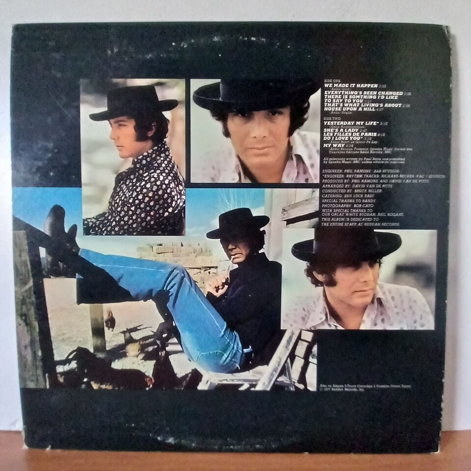 PAUL ANKA – PAUL ANKA (1971) - LP 2.EL PLAK
