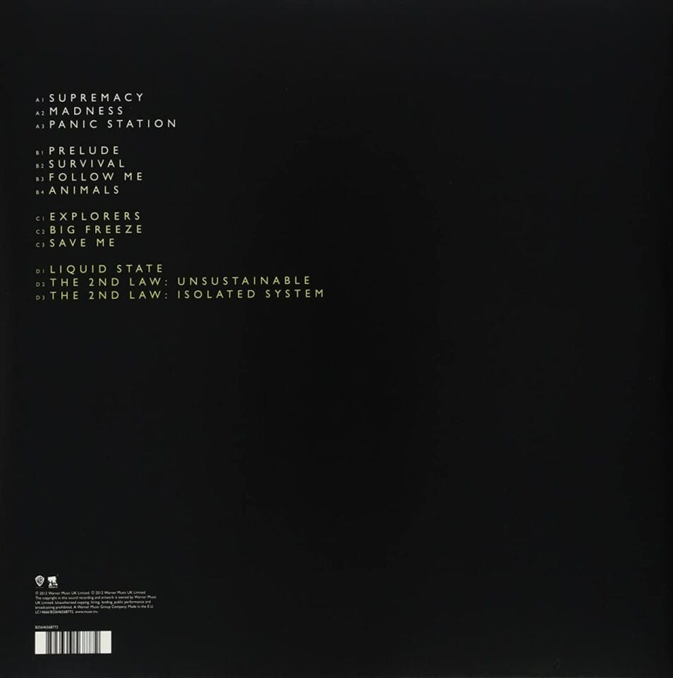 MUSE - 2ND LAW (2012) - 2LP 2020 REISSUE SIFIR PLAK