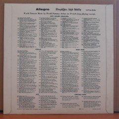 ALL TIME HITS - ALLEGRO SINGERS AND ORCHESTRA (1956) - LP 2.EL PLAK