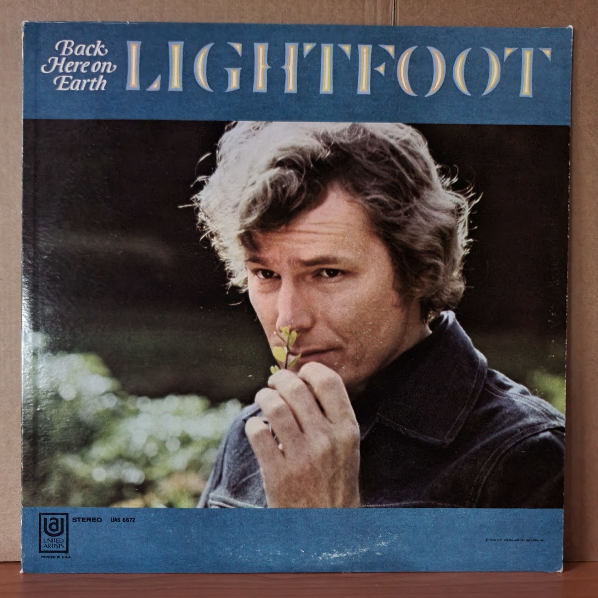 GORDON LIGHTFOOT - BACK HERE ON EARTH (1968) - LP 2.EL PLAK