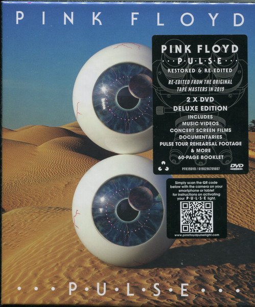 PINK FLOYD - PULSE / RESTORED & RE-EDITED (1995) 2xDVD DELUXE EDITION - FLASHING LED IŞIKLI DIGIBOOK SIFIR