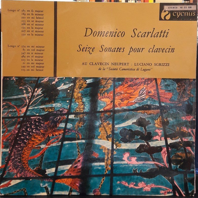 SCARLATTI,D.: SEIZE SONATES POR CLAVECIN, LUCIANO SGRIZZI (1964) - PLAK 2.EL