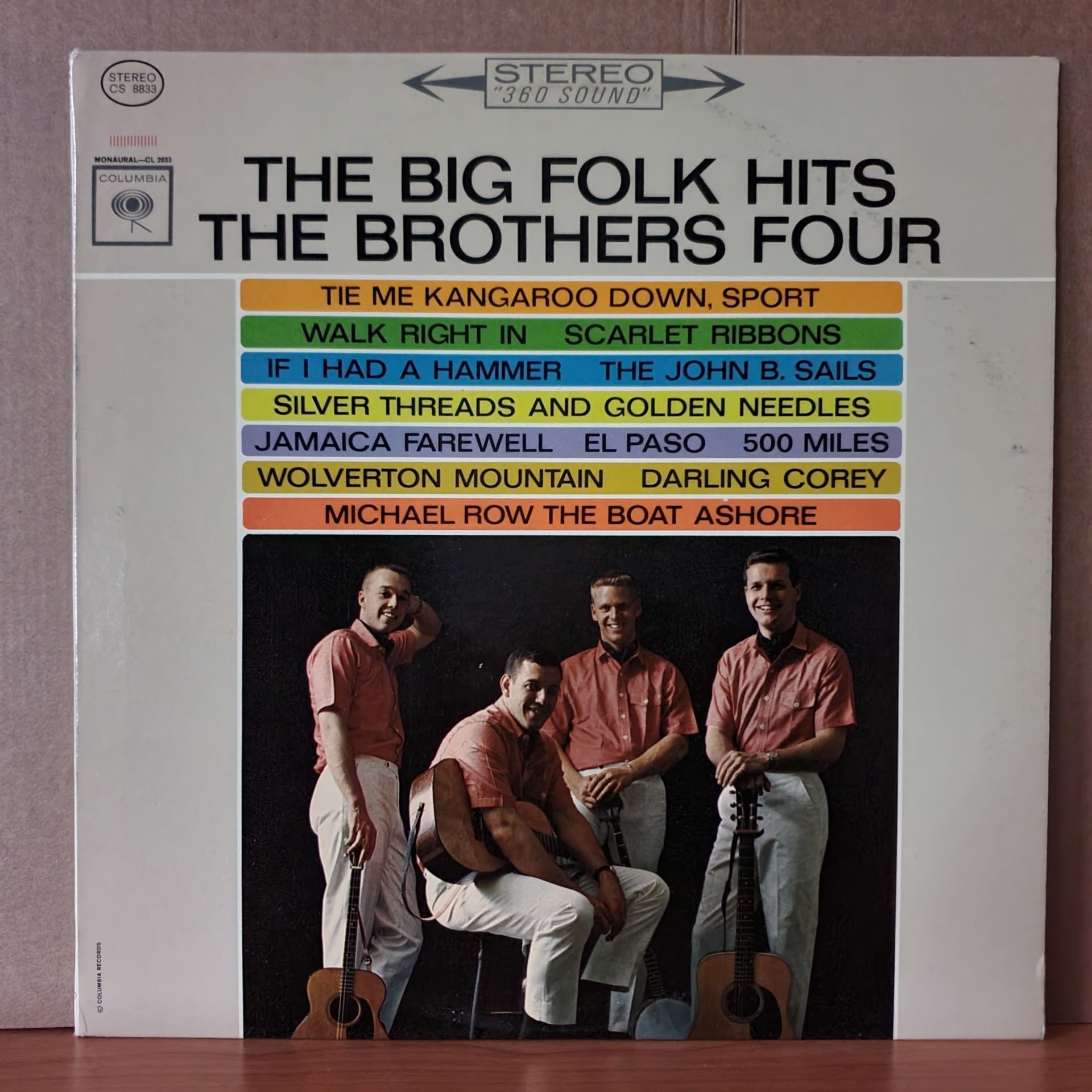 THE BROTHERS FOUR - THE BIG FOLK HITS (1963) - LP 2.EL PLAK