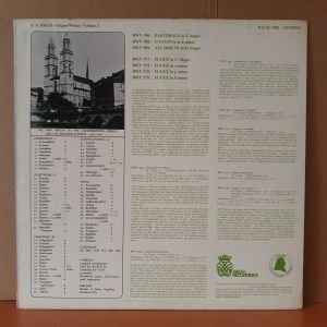 JOHANN SEBASTIAN BACH - ORGAN WORKS VOLUME 2 / LIONEL ROGG - LP 2.EL PLAK