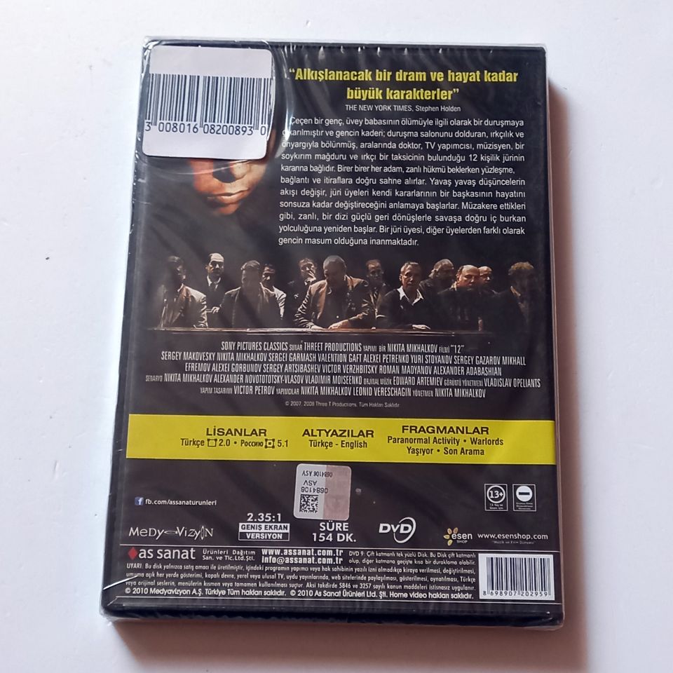 12 - SERGEY MAKOVESKY, NIKITA MIKHALKOV - YÖN.: NIKITA MIKHALKOV - DVD AMBALAJINDA SIFIR