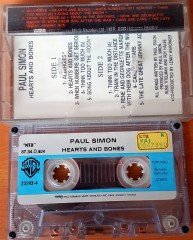 PAUL SIMON - HEARTS AND BONES (1987) MMY CASSETTE MADE IN TURKEY ''USED'' PAPER LABEL