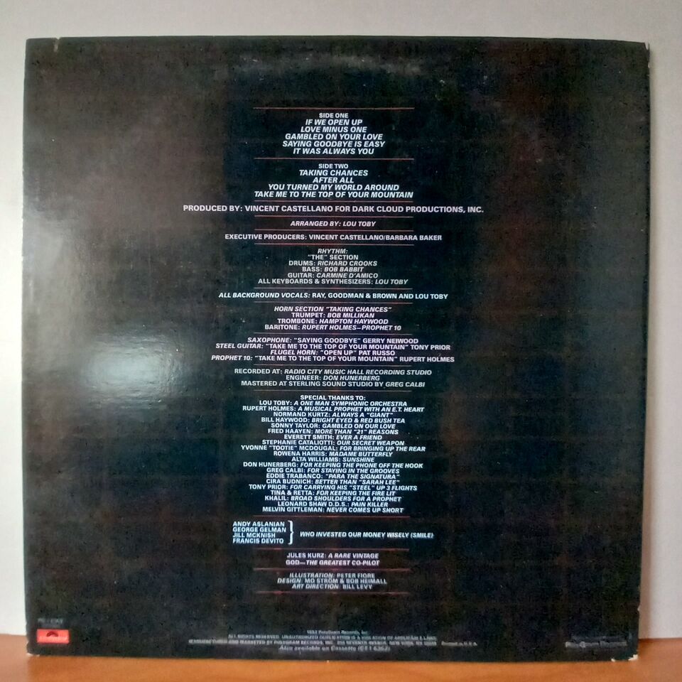 RAY, GOODMAN & BROWN – OPEN UP (1982) - LP 2.EL PLAK