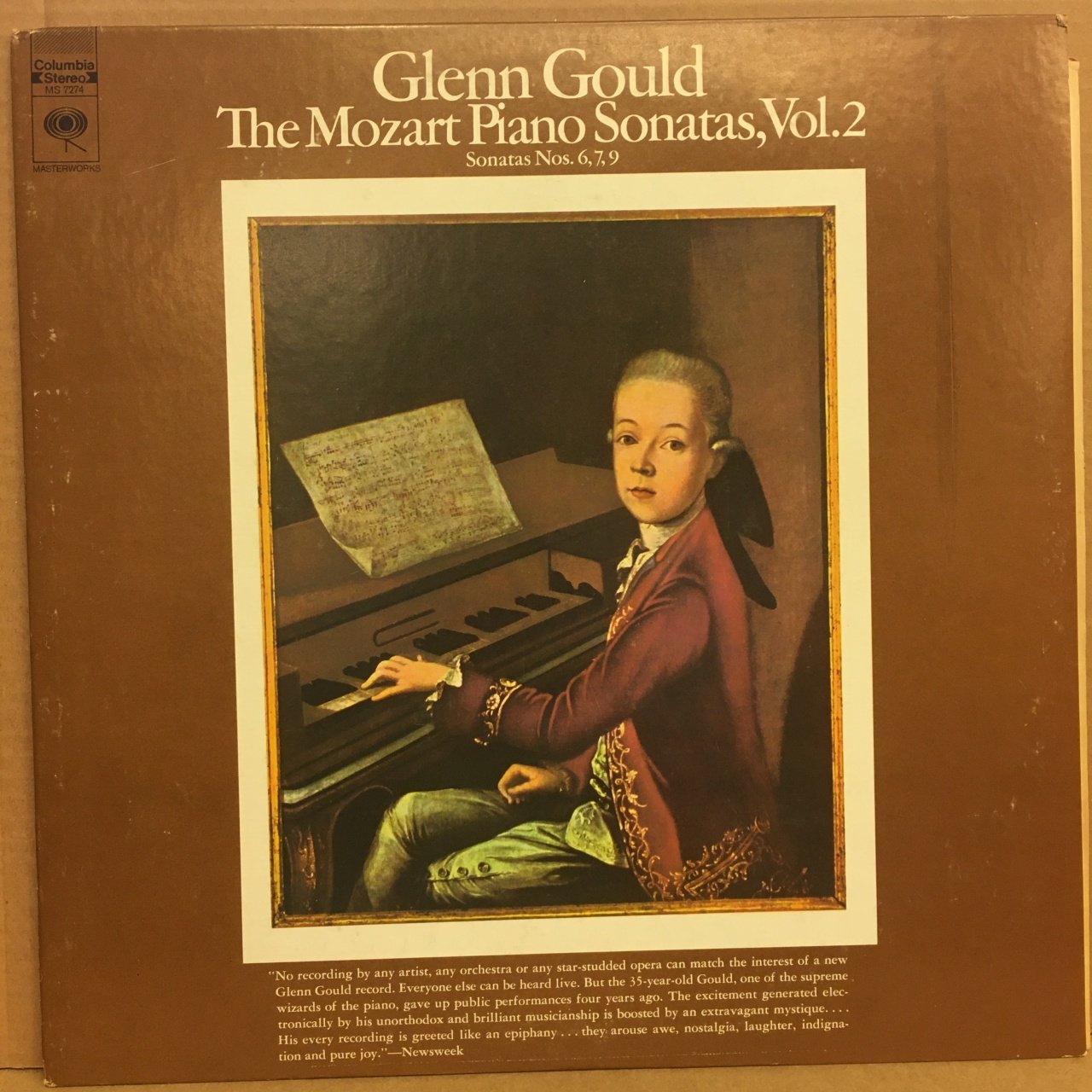 GLENN GOULD MOZART PIANO SONATAS VOL.2, SONATAS 6,7,9 2.EL PLAK