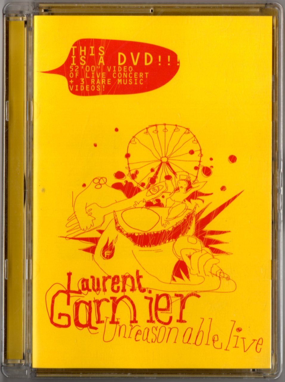LAURENT GARNIER - UNREASONABLE LIVE (2002) - JEWEL CASE DVD 2.EL