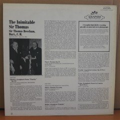 THE INIMITABLE SIR THOMAS, SIBELIUS, DELIUS..., SIR THOMAS BEECHAM (1963) - LP 2.EL PLAK
