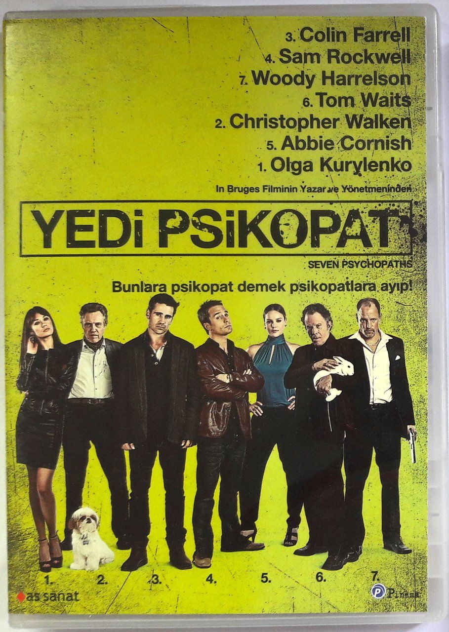 YEDİ PSİKOPAT - SEVEN PSYCHOPATHS - COLIN FARRELL - WOODY HARRELSON - DVD 2.EL
