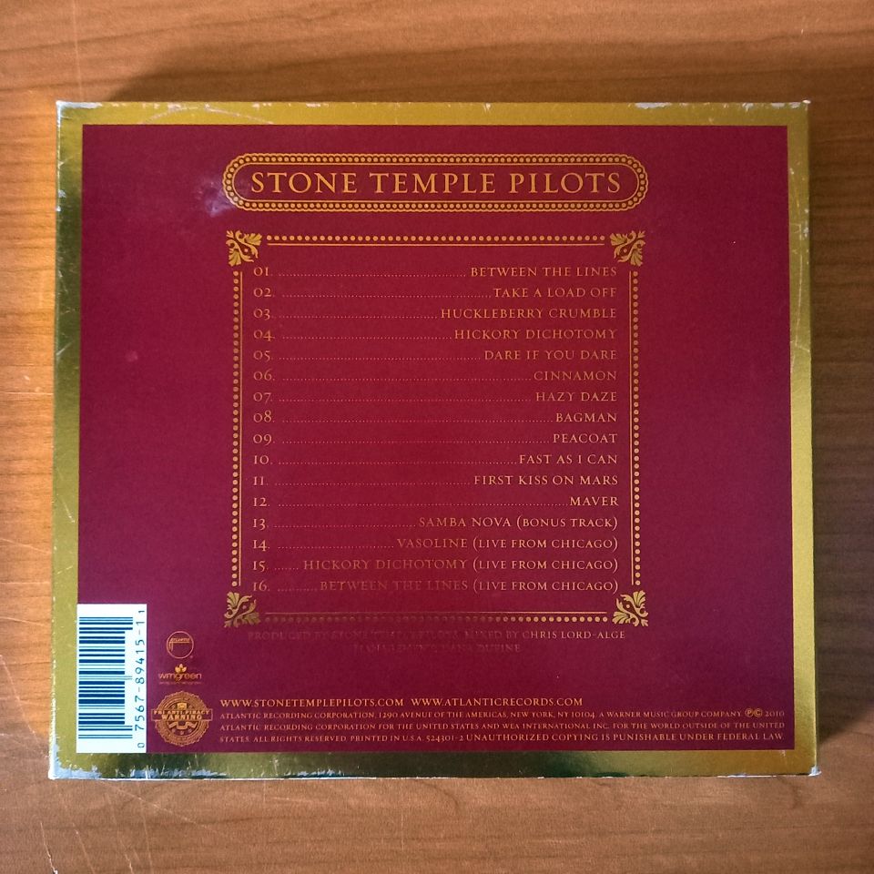 STONE TEMPLE PILOTS – STONE TEMPLE PILOTS (2010) - CD LIMITED DELUXE EDITION 2.EL