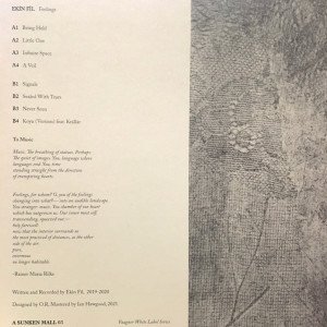 EKİN FİL - FEELINGS (2021) - LP INDIE AMBIENT EXPERIMENTAL SIFIR PLAK