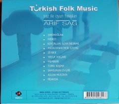 TURKISH FOLK MUSIC / SAZ İLE OYUN HAVALARI, ARİF SAĞ / ŞEKEROĞLAN / INSTRUMENTAL (2011) MEGA MÜZİK CD 2.EL
