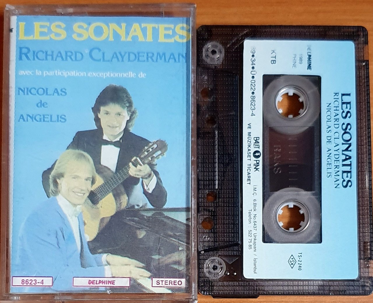 LES SONATES / RICHARD CLAYDERMAN, NICOLAS DE ANGELIS (1989) - KASET BALET 2.EL