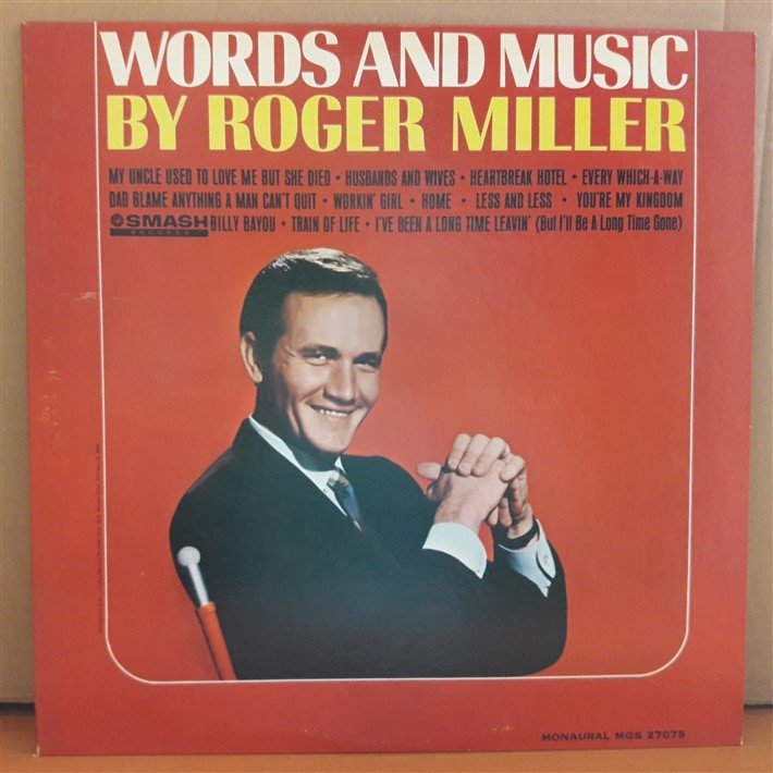 ROGER MILLER - WORDS AND MUSIC - LP 2.EL PLAK