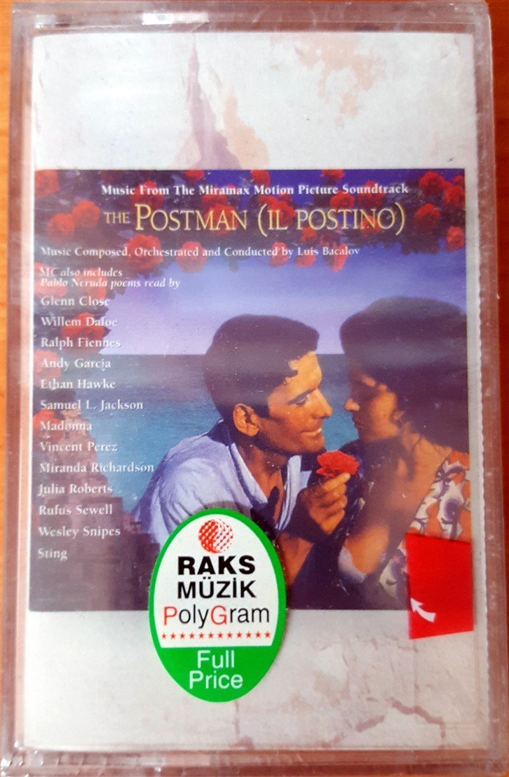 IL POSTINO (THE POSTMAN) - SOUNDTRACK (1997) RAKS CASSETTE MADE IN TURKEY ''NEW''
